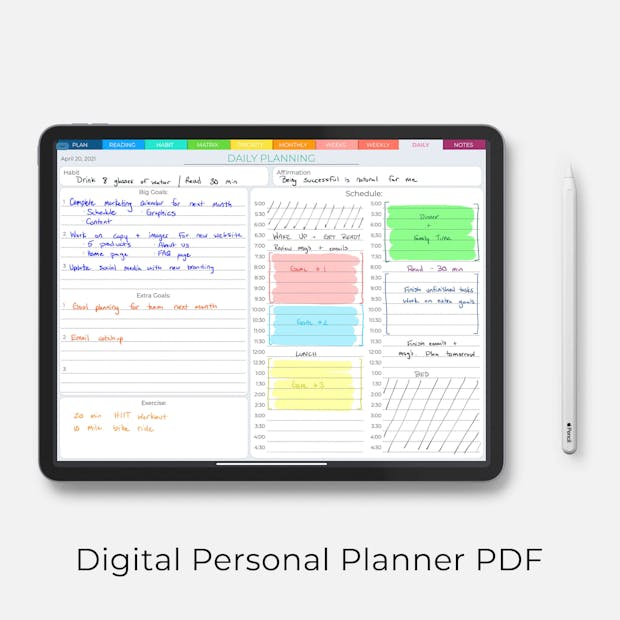 Digital Planner for GoodNotes or PDF Markup Apps