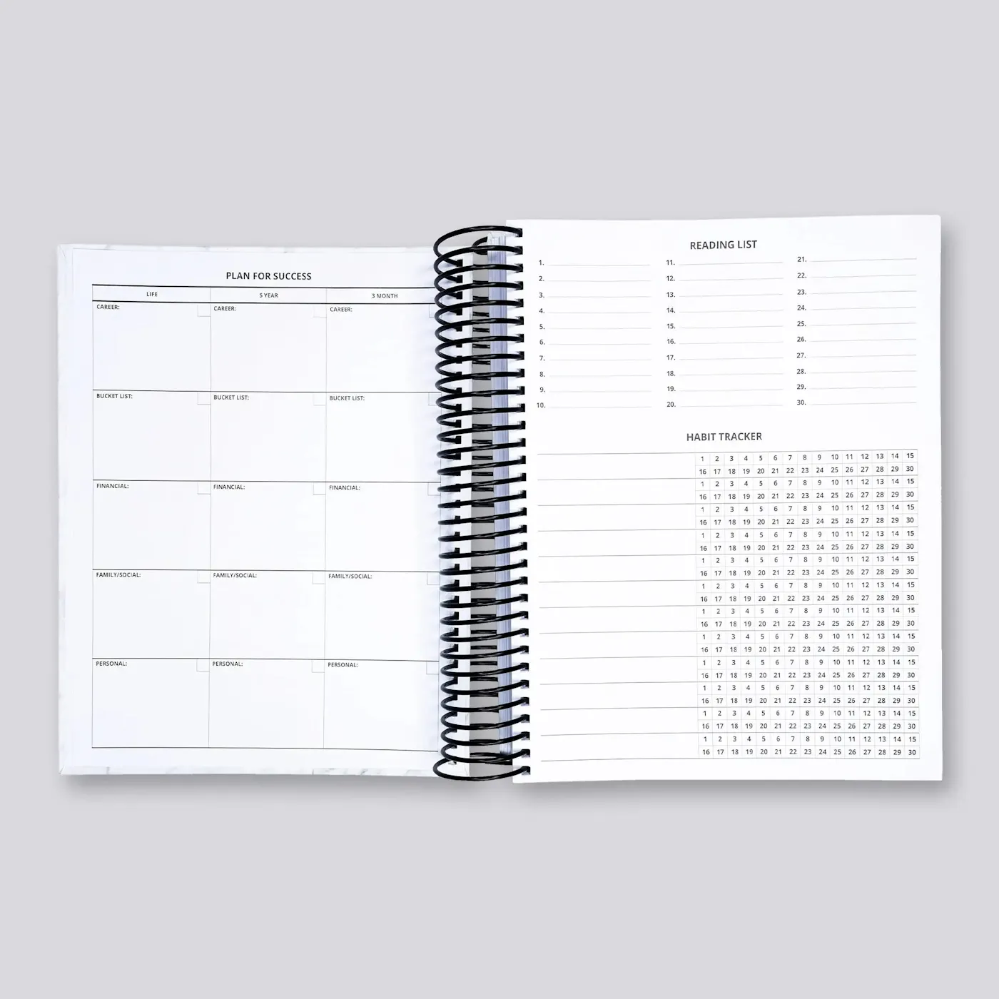 ultimate personal planner by boss personal planner plan for success and habit tracker