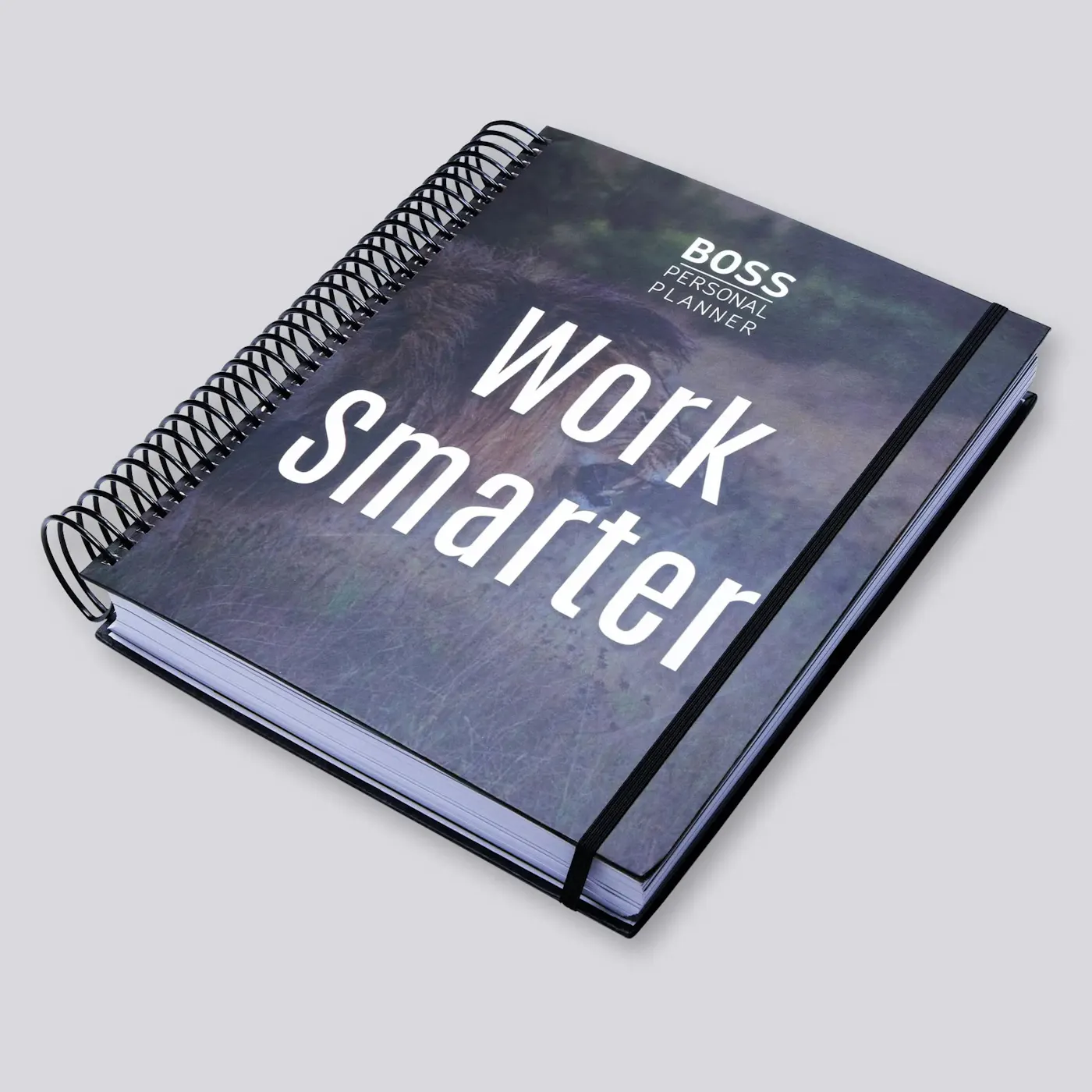 ultimate personal planner by boss personal planner. work smarter lion cover.