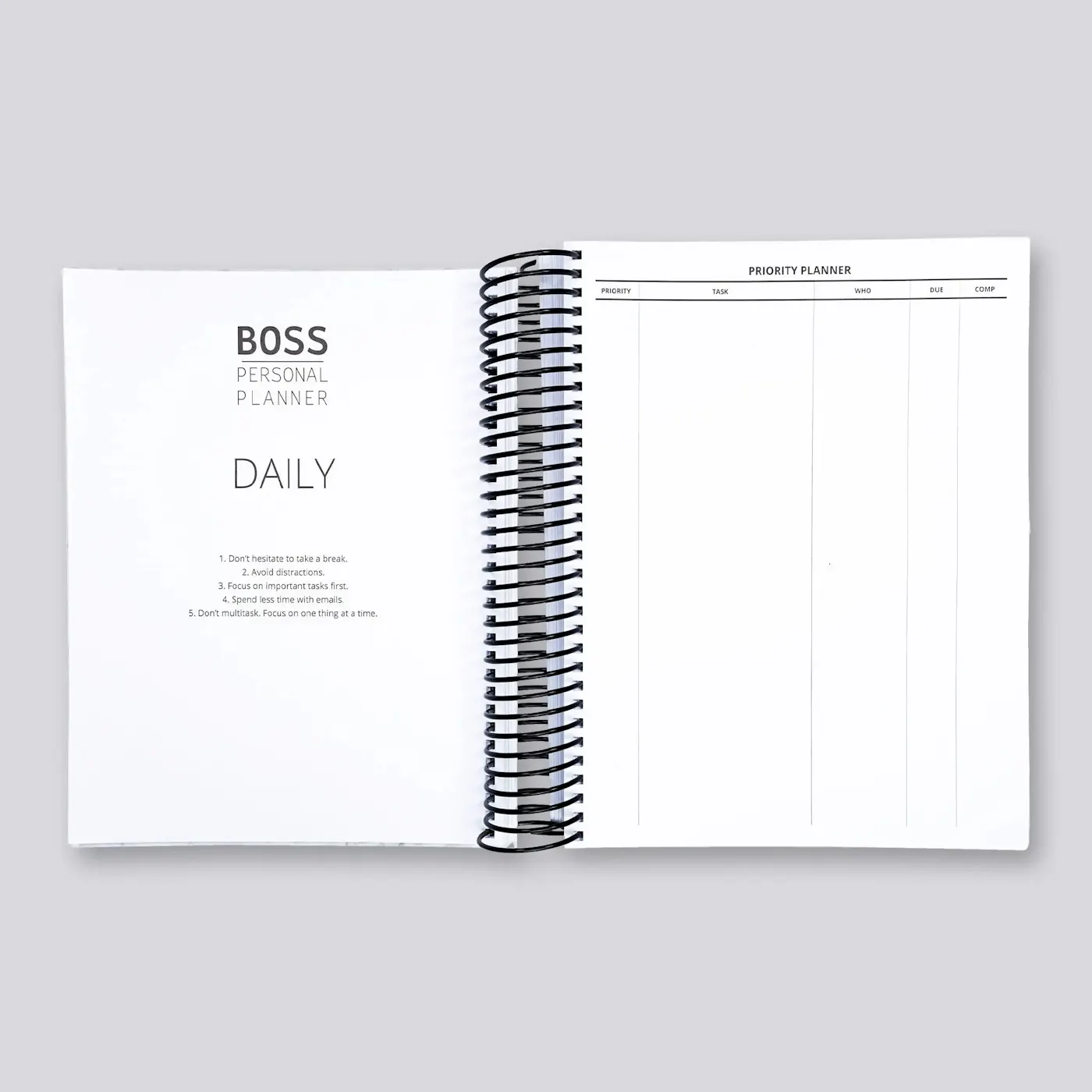 ultimate personal planner by boss personal planner priority planner